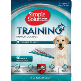   Simple Solution Training Premium Dog Pads - влагопоглощающие гигиенические пеленки 58 х 60 см 50 шт (ss13401)