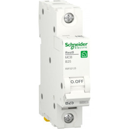   Schneider Electric Resi9 25 A, 1P, кривая В, 6кА (R9F02125)