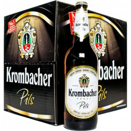   Krombacher Пиво  Pils, світле, фільтроване, 4,8%, 0,66 л (4008287058628)