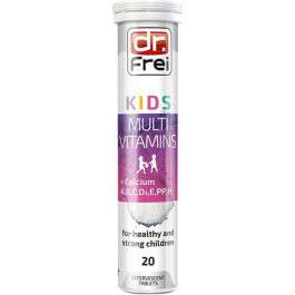   Dr.Frei KIDS Multivitamin, Мультивітаміни Дитячі (A,B,C,D3,E,PP,H) + Кальцій, №20 (3800003323826)