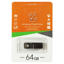   T&G 64 GB Metal Series USB 2.0 Black (TG117BK-64G)