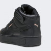 PUMA Женские кеды высокие  Carina Street Mid 39233702 40 (6.5UK) 25.5 см  Black- Black-Rose Gold (4099683 - зображення 6