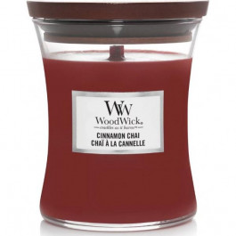   WoodWick Ароматична свіча  Medium Cinnamon Chai 275 г (92104E)