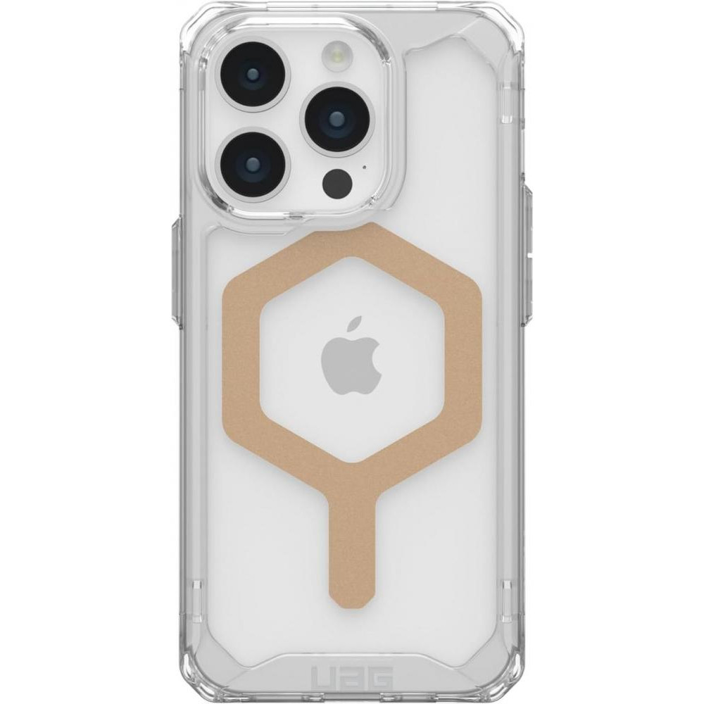 URBAN ARMOR GEAR iPhone 15 Pro Plyo Magsafe, Ice/Gold (114286114381) - зображення 1