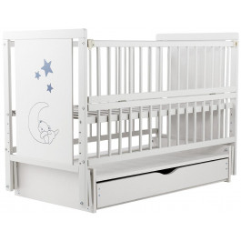   Babyroom Ведмедик M-03 маятник, шухляда, відкидний бік, Білий (624464)