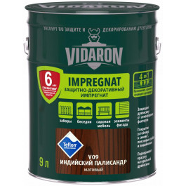   Vidaron IMPREGNAT V09 Индийский палисандр 9 л