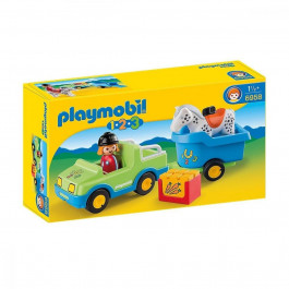   Playmobil Автомобиль с прицепом для лошади (6958)