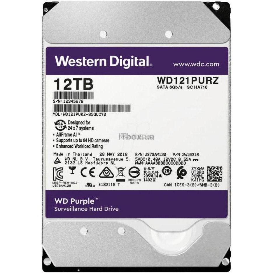 WD Purple 12 TB (WD121PURZ) - зображення 1