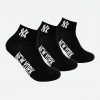 NEW YORK YANKEES Носки  3 pk Quarter 15100003-1002 35-38 р 3 пары Черные (8718984009217) - зображення 1