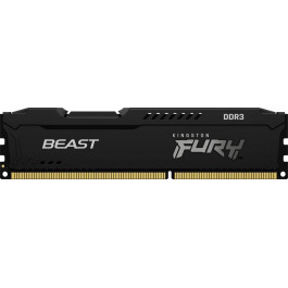   Kingston FURY 8 GB DDR3 1600 MHz Beast Black (KF316C10BB/8)