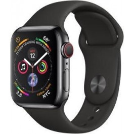   Apple Watch Series 4 GPS + LTE 40mm Black Steel w. Black Sport b. Black Steel (MTUN2, MTVL2)