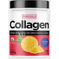   Pure Gold Protein Protein Collagen Колаген зі смаком ананас 300 грам