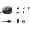 Baseus Round Box USB3.0x1 + USB2.0x2 Black (CAHUB-U01) - зображення 8