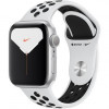 Apple Watch Nike Series 5 GPS 40mm Silver Aluminum w. Silver Aluminum (MX3R2) - зображення 1