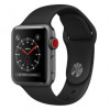 Apple Watch Series 3 GPS + Cellular 38mm Space Gray Aluminum w. Black Sport B. (MQJP2) - зображення 1