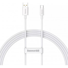   Baseus Superior Series USB Cable to USB-C Fast Charging Data 100W 1m White (P10320102214-01)