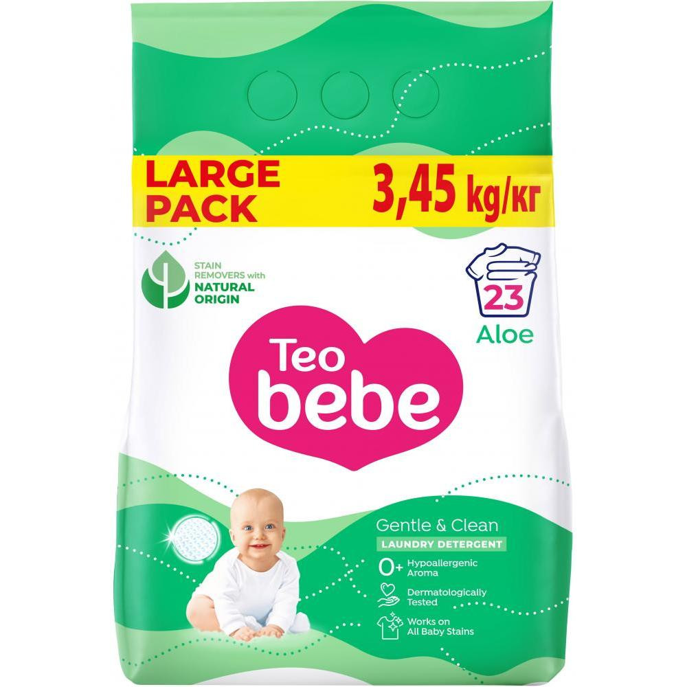 Teo Bebe Пральний порошок  Gentle & Clean Aloe 3.45 кг (3800024048470) - зображення 1