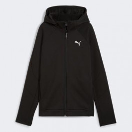   PUMA Толстовка на блискавці з капюшоном жіноча  Evostripe Full-Zip Hoodie 68167301 XS Чорна (406798103963