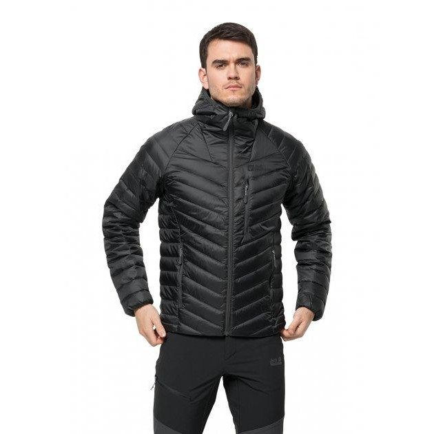 Jack Wolfskin Пуховик  Passamani Down Hoody M 1207241-6350 S Темно-сірий (4064993523171) - зображення 1