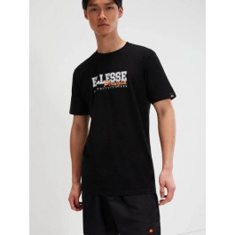   Ellesse Футболка бавовняна довга чоловіча  Zagda T-Shirt SHV20122-011 S Чорна з принтом (5063061842175)