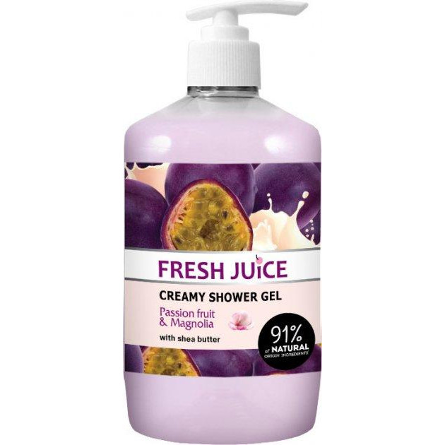 Fresh Juice Крем-гель для душа  Passion fruit & Magnolia 750 мл (4823015936159) - зображення 1