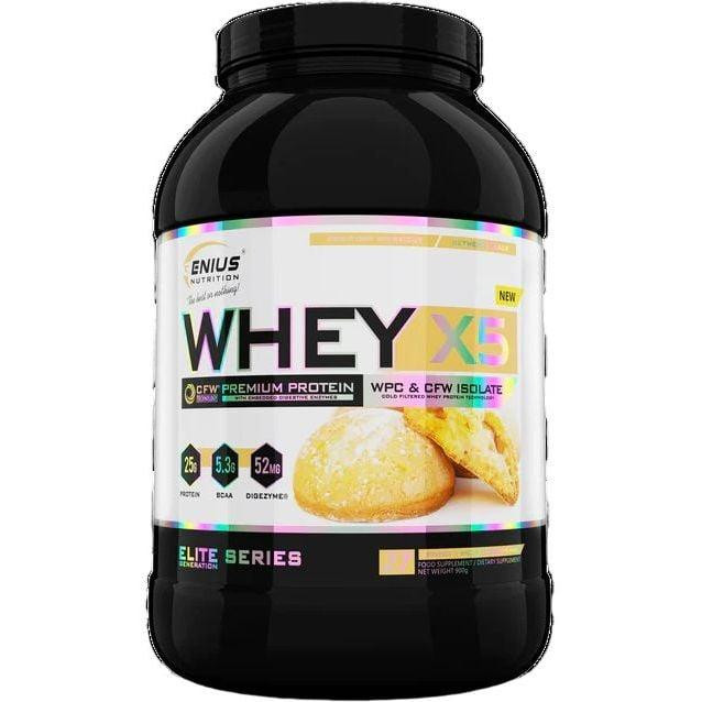 Genius Nutrition Whey-X5 900 g /28 servings/ Biscotti Cookies - зображення 1