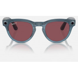   Ray-Ban Смарт-окуляри Meta Headliner Shiny Jeans Frame/Dusty Red Lenses (RW4009 66985Q 50-23)