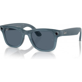   Ray-Ban Смарт-окуляри Meta Wayfarer Matte Jeans Frame Dusty Blue Lenses (RW4006 67552V 50-22)