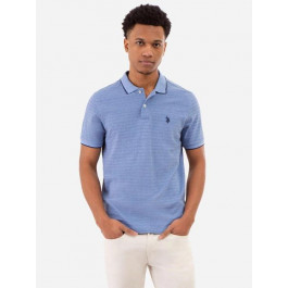   U.S. Polo Assn Поло довге чоловіче  11C041-3Z00A(VISTA BLUE HEATHER) XL Блакитний