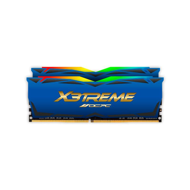 OCPC 16 GB (2x8GB) DDR4 3600 MHz X3 RGB Blue Label (MMX3A2K16GD436C18BU) - зображення 1