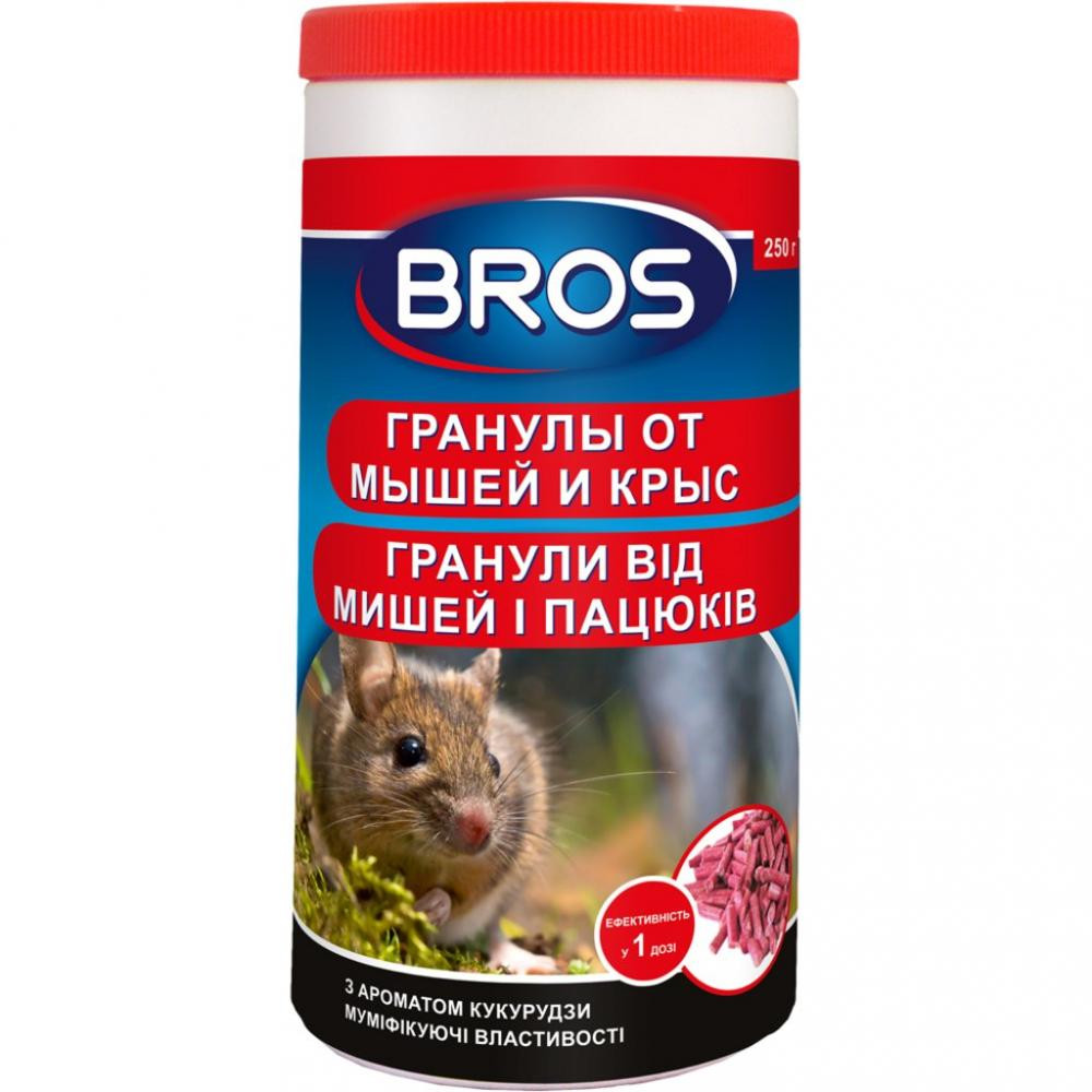 BROS Гранулы  от мышей и крыс 250 г (5904517061170) - зображення 1