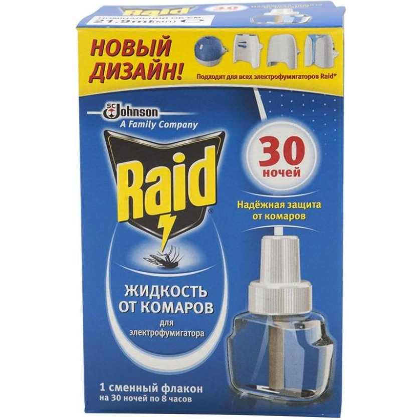 Raid Жидкость от комаров 30 ночей (5010182991183) - зображення 1