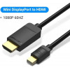 Vention mini DisplayPort to HDMI 2m Black (HABBH) - зображення 2