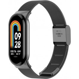   BeCover Ремінець Metal  для Xiaomi Mi Smart Band 8 Black (709357)