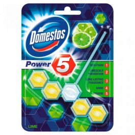   Domestos Блок для очищення унітазу  Power 5 Свіжість Лайма 55г (8710908715365)