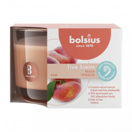   Bolsius Ароматична свічка в склі  True Scents 63х90 мм персик (170480) (8717847161420)