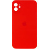 Borofone Silicone Full Case AA Camera Protect for Apple iPhone 12 Red (FullAAi12-11) - зображення 1