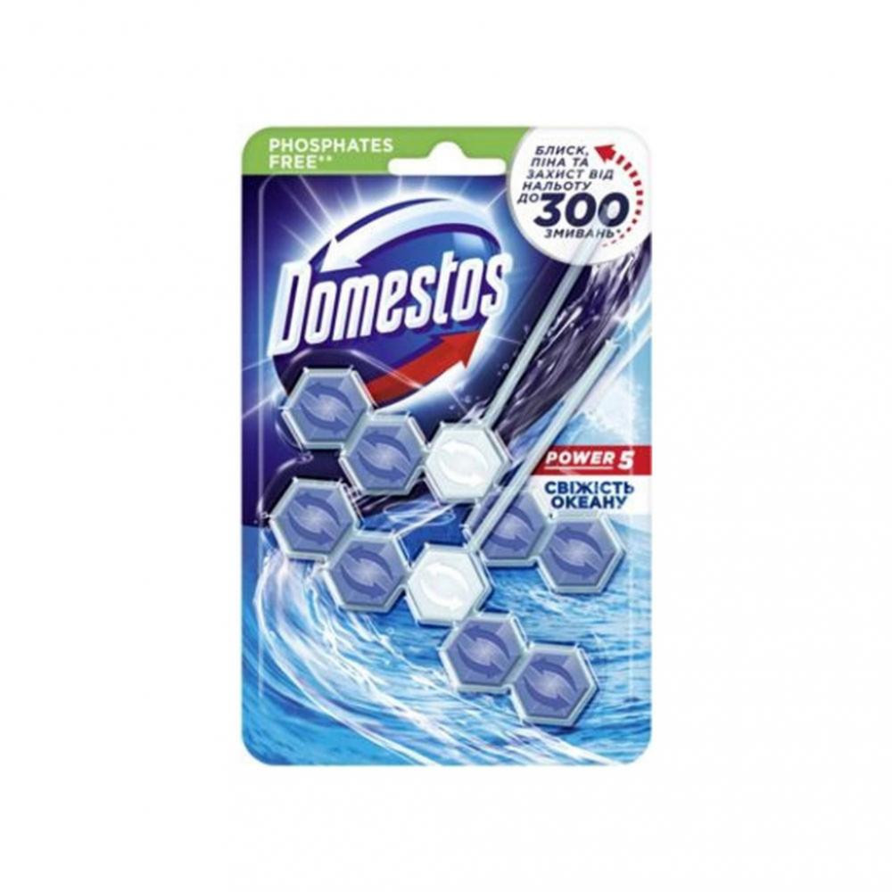 Domestos Змінний туалетний блок для унітаза  Power 5 Свіжість океану 2 х 55 г (8720182803559) - зображення 1