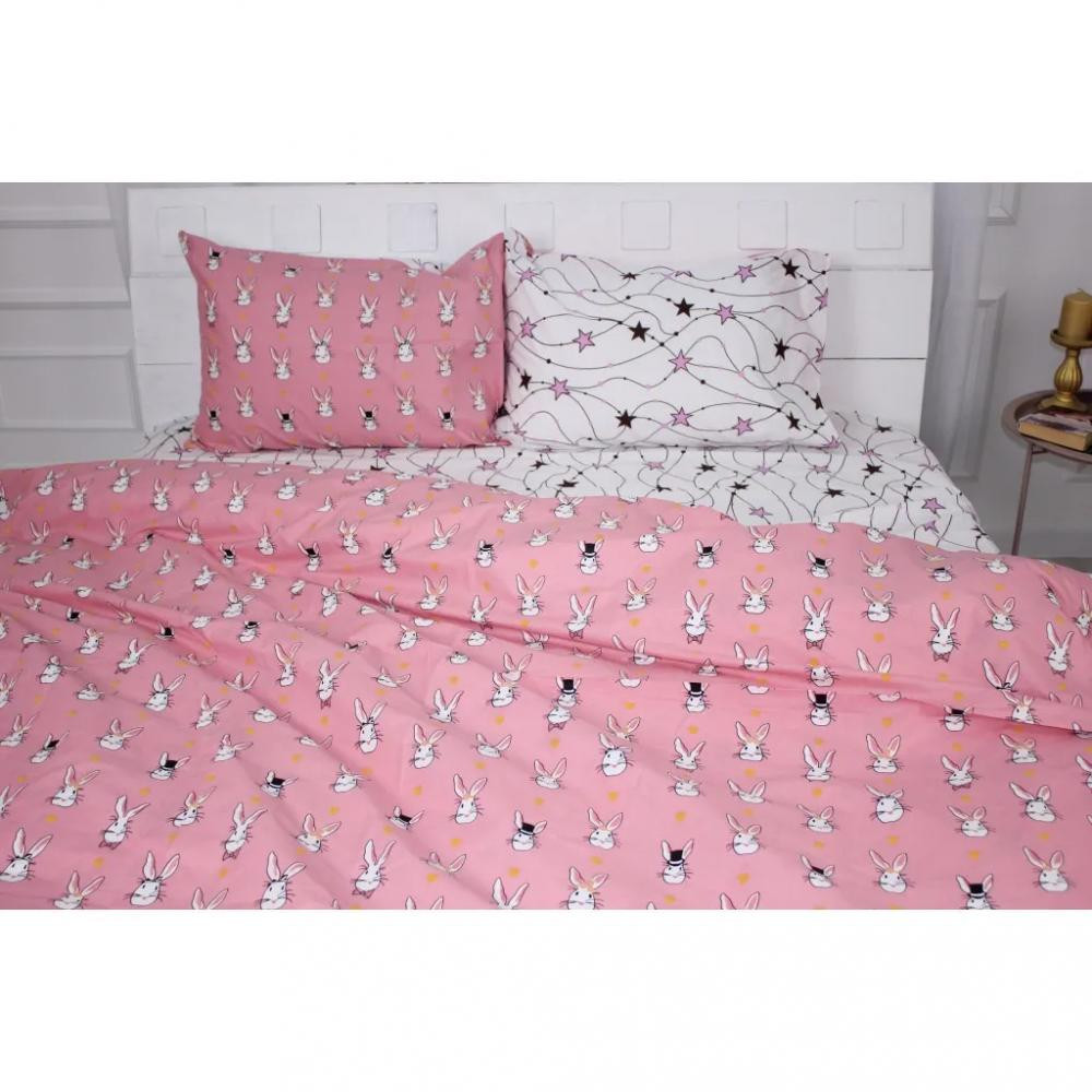 MirSon Постільна білизна  Бязь Ranforce Elite 17-0528 Bunnies pink Сімейний 160x220 (2200004733333) - зображення 1