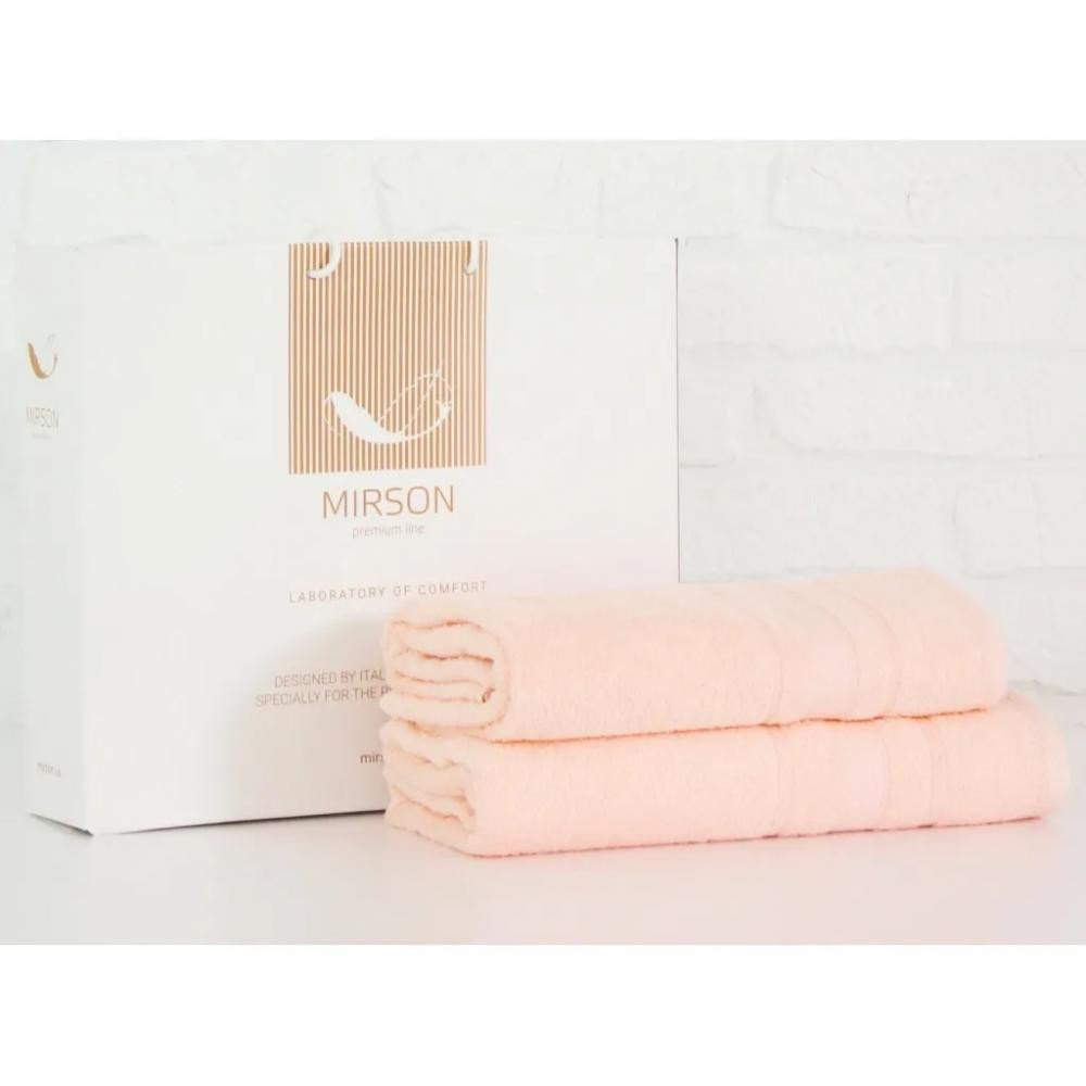 MirSon Рушник  набір банних 5080 Elite SoftNess Peach 50х90, 70х140 (2200003960846) - зображення 1