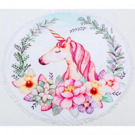   MirSon Пляжное полотенце  №5063 Summer Time Unicorn girl 150x150 см