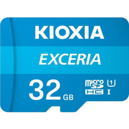   Kioxia 32 GB microSDHC Class 10 UHS-I + SD Adapter LMEX1L032GG2