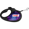 WAUDOG Поводок-рулетка  R-leash для собак малюнок NASA21 XS до 12 кг 3 м чорний (8123-0148-01) - зображення 1