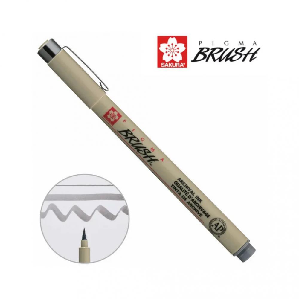 Sakura Лайнер  пензель PIGMA Brush, Сірий (084511333017) - зображення 1