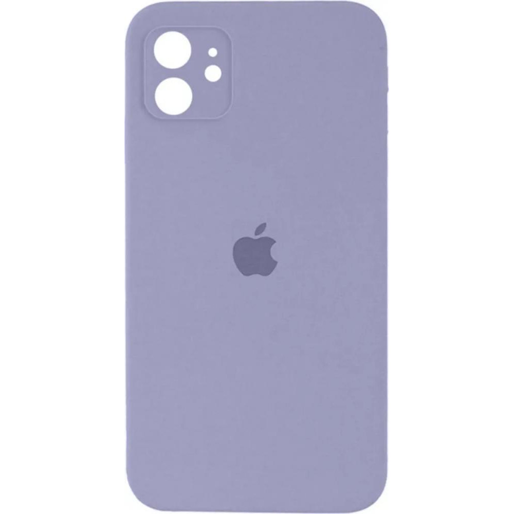 Borofone Silicone Full Case AA Camera Protect for Apple iPhone 12 Lavender Grey (FullAAi12-28) - зображення 1