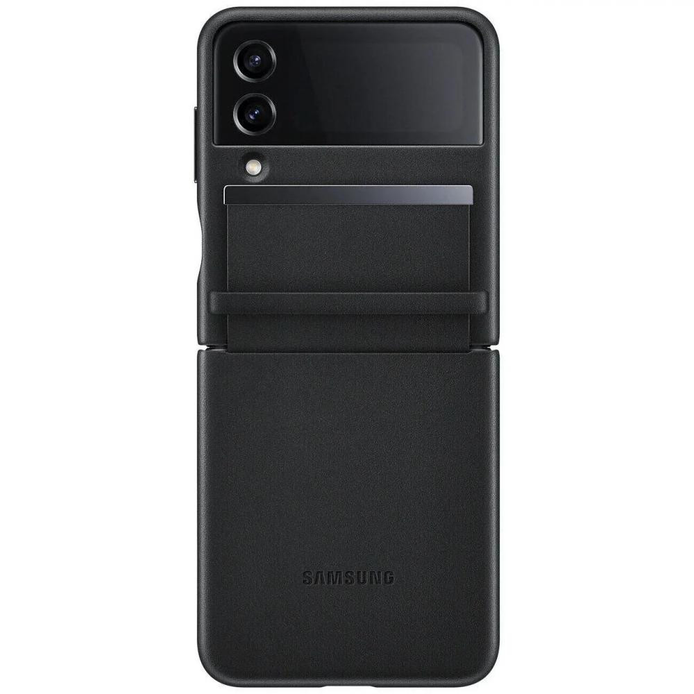 Samsung F721 Galaxy Flip 4 Flap Leather Cover Black (EF-VF721LBEG) - зображення 1