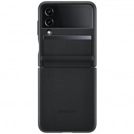   Samsung F721 Galaxy Flip 4 Flap Leather Cover Black (EF-VF721LBEG)