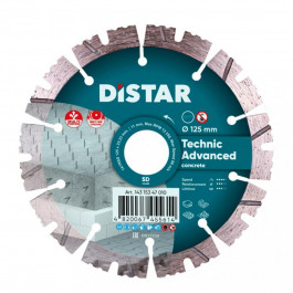   Distar Диск алмазний відрізний Distar 1A1RSS/C3 Technic Advanced 127x2,2x22,2 піщаник, цегла, тротуарна пли