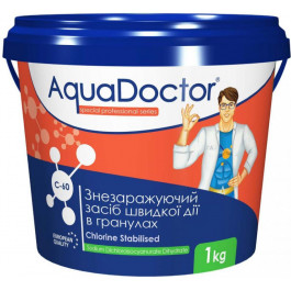   AquaDOCTOR Дезінфікуючий засіб Хлор в гранулах 1 кг C-60