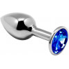 Alive Mini Metal Butt Plug Blue S (SO5998) - зображення 4